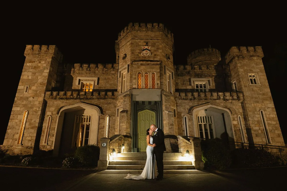 Amanda and Johnny at Killeavy Castle Estate