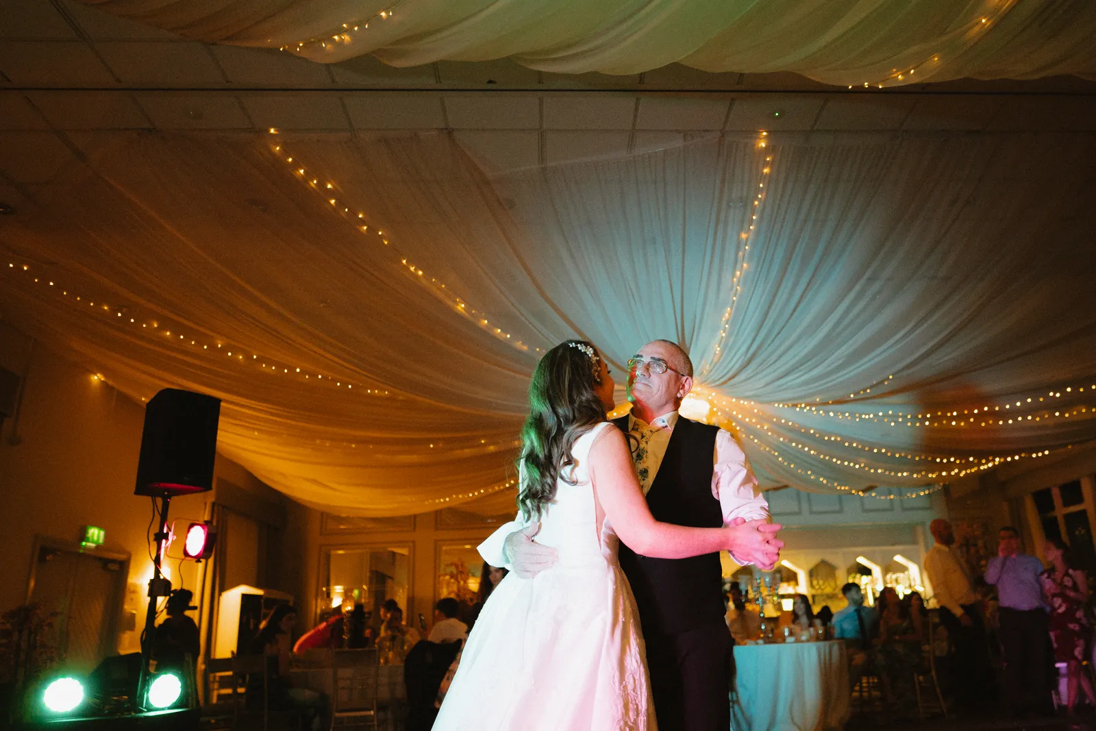 Wide view of the dance floor