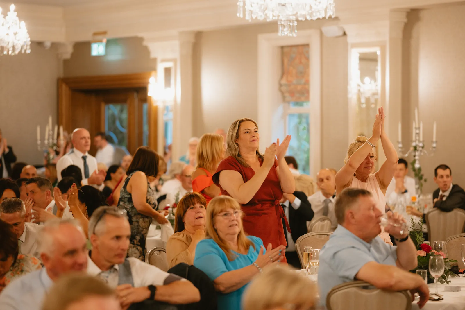 Applause in the reception room