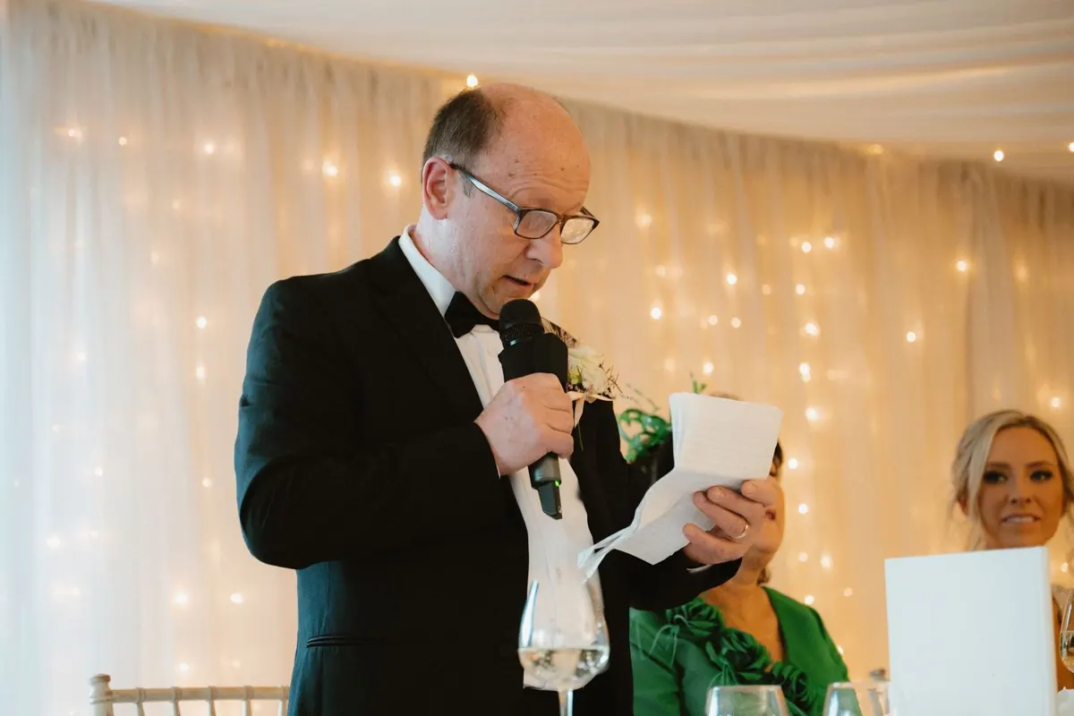Father of the bride speech at Killeavy Castle Estate