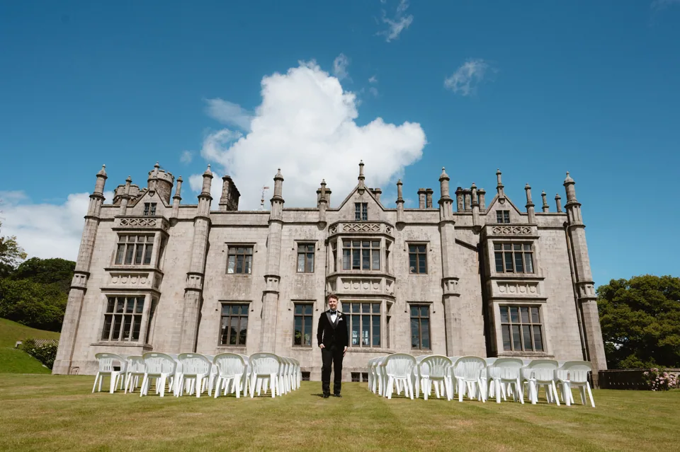 The front of Narrow Water Castle