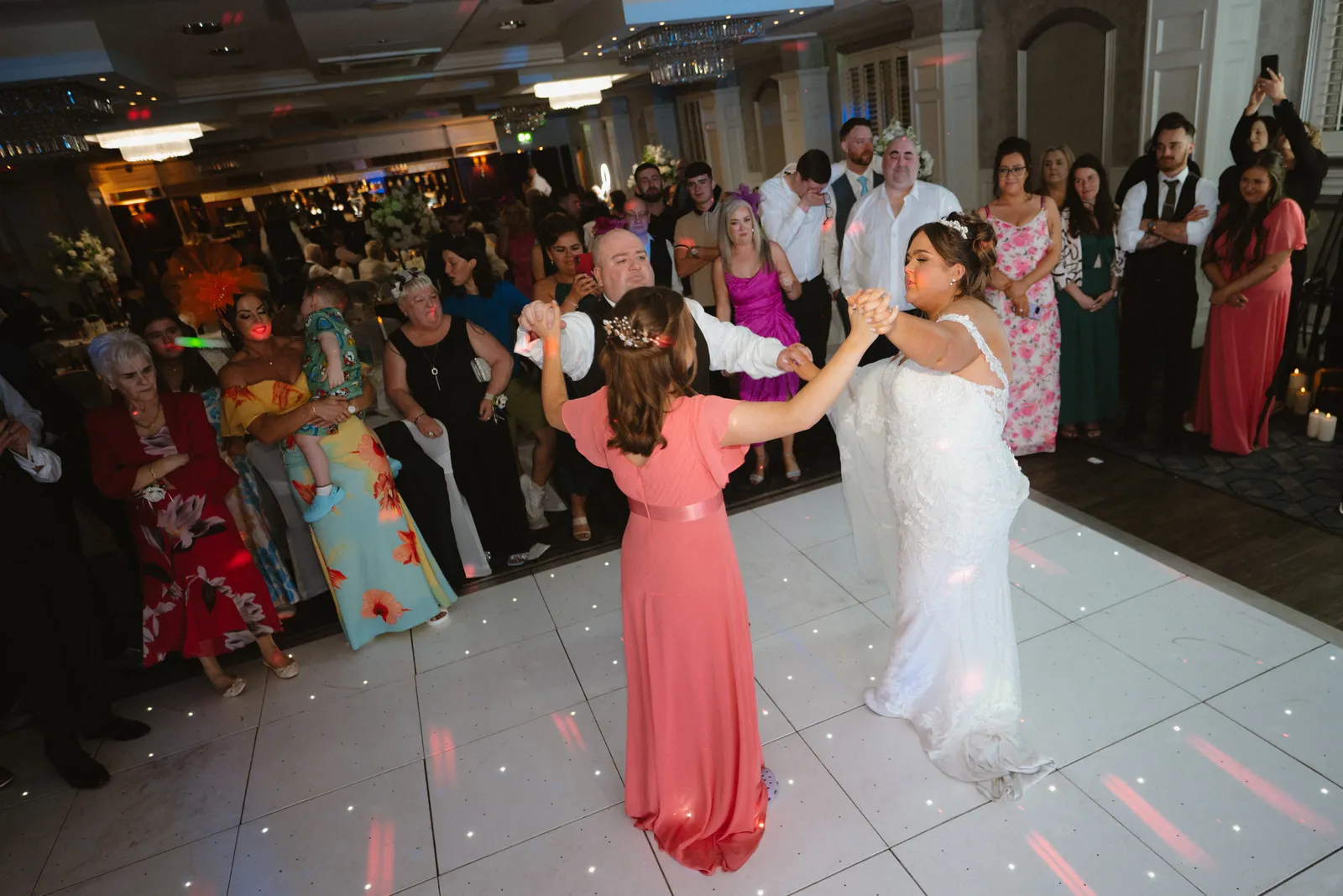 Caitlin dances with a guest