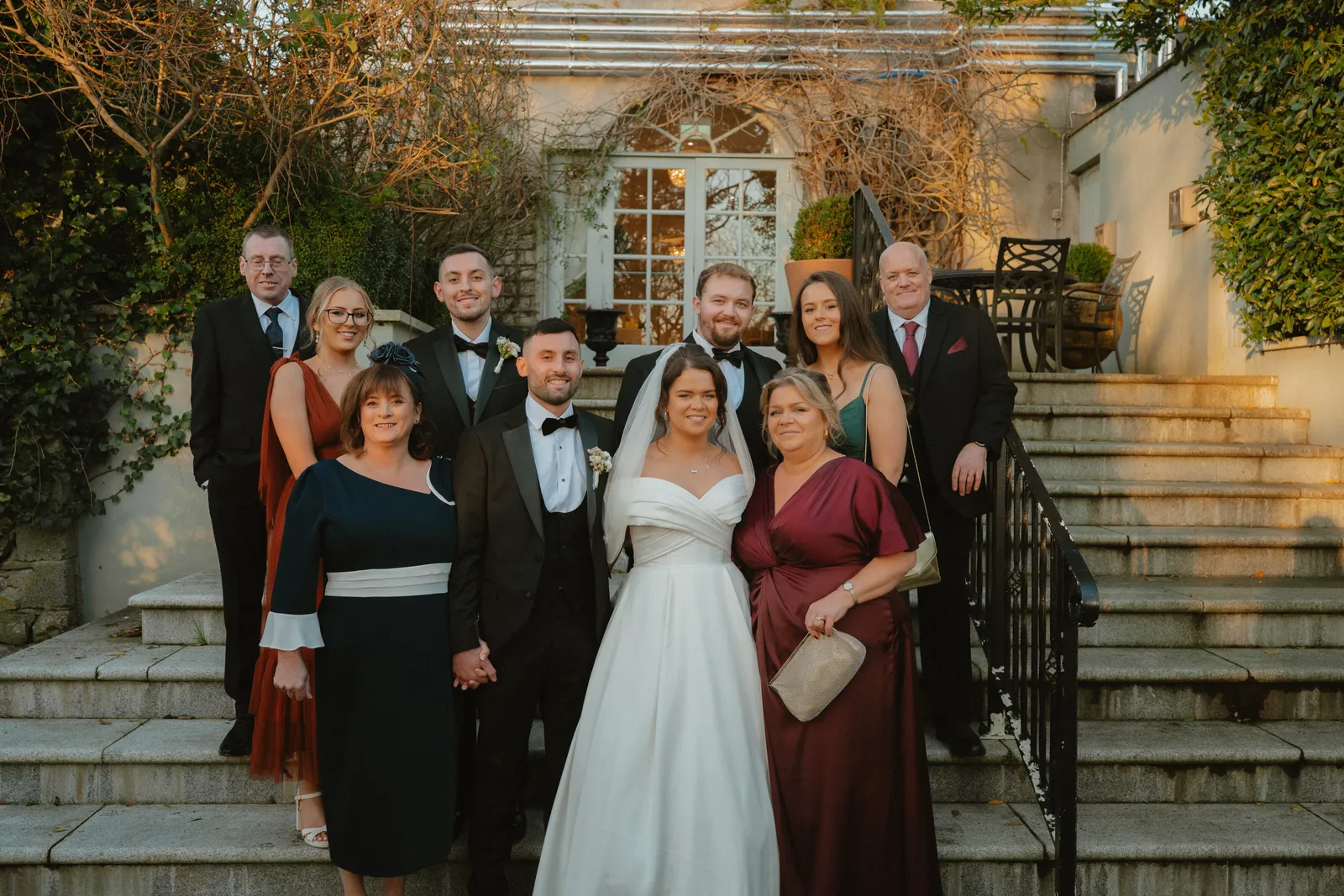 A group on the steps