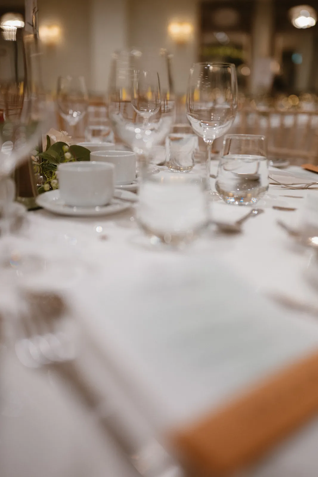Reception table settings