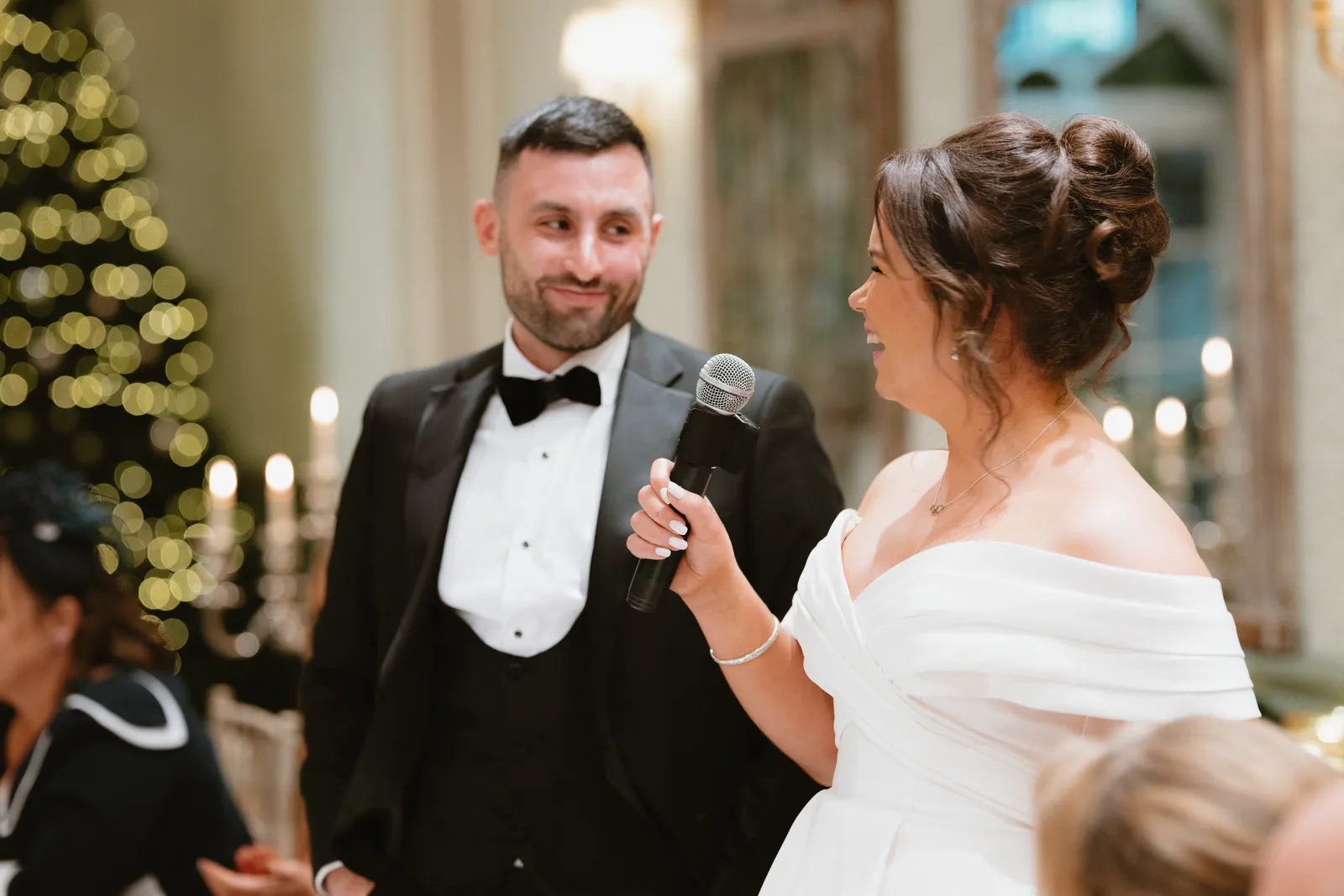Ciara speaks beside Alex