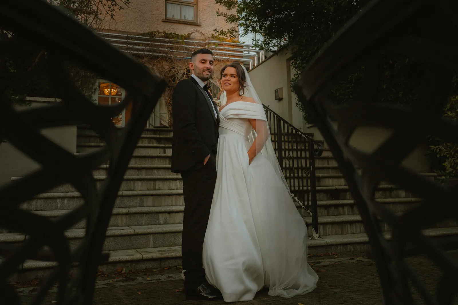 The couple on the staircase