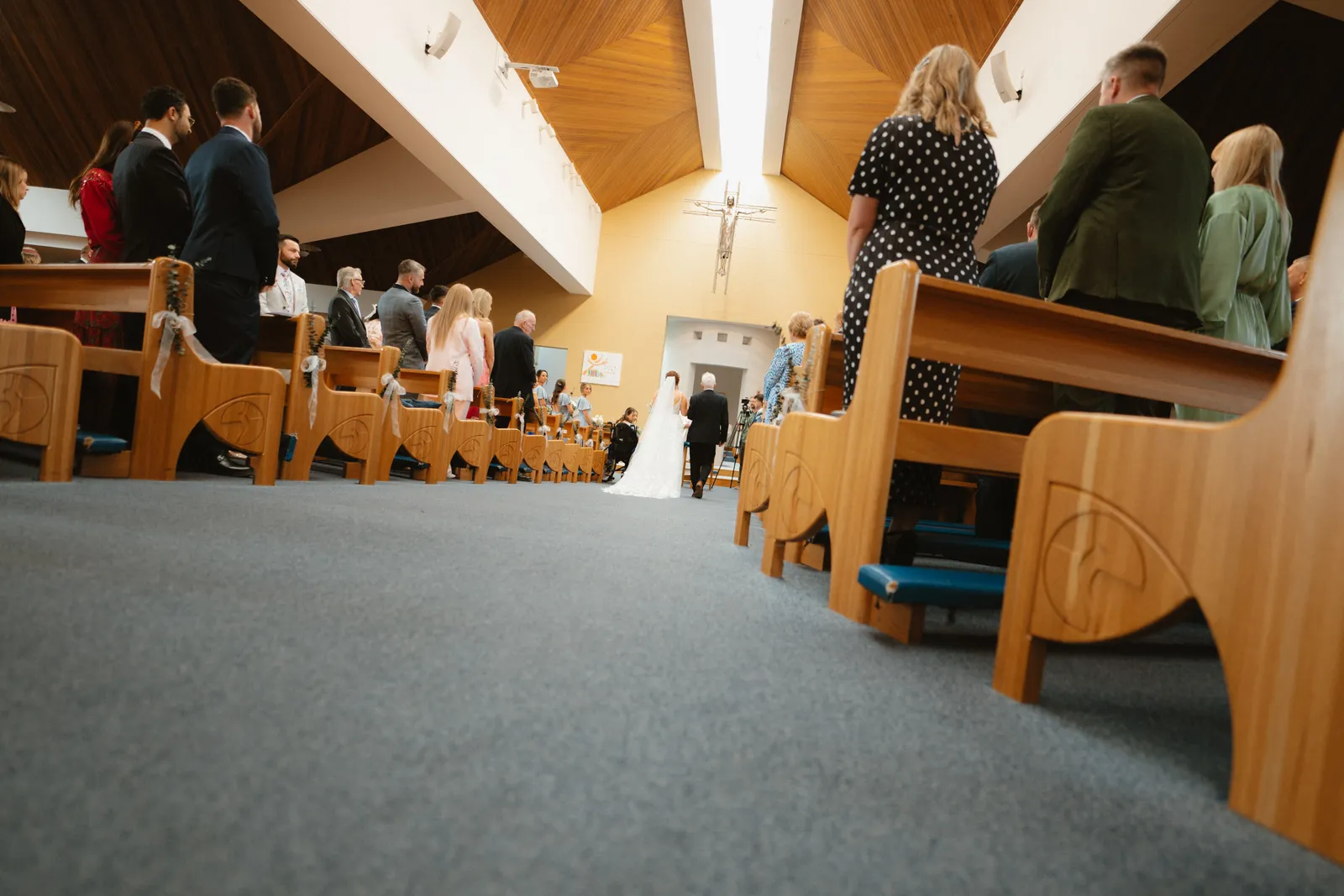 View down the church aisle