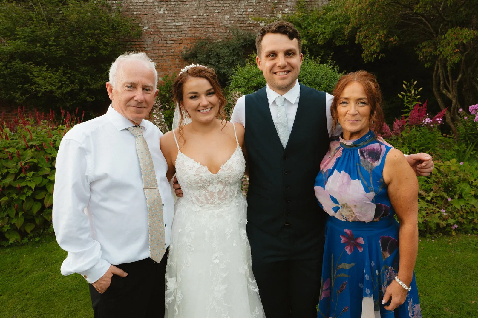 Claire and Will with two guests