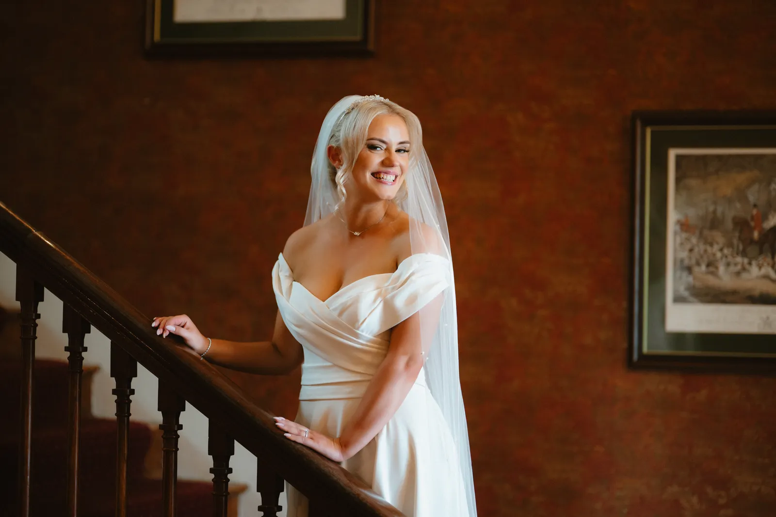 Emma on the staircase
