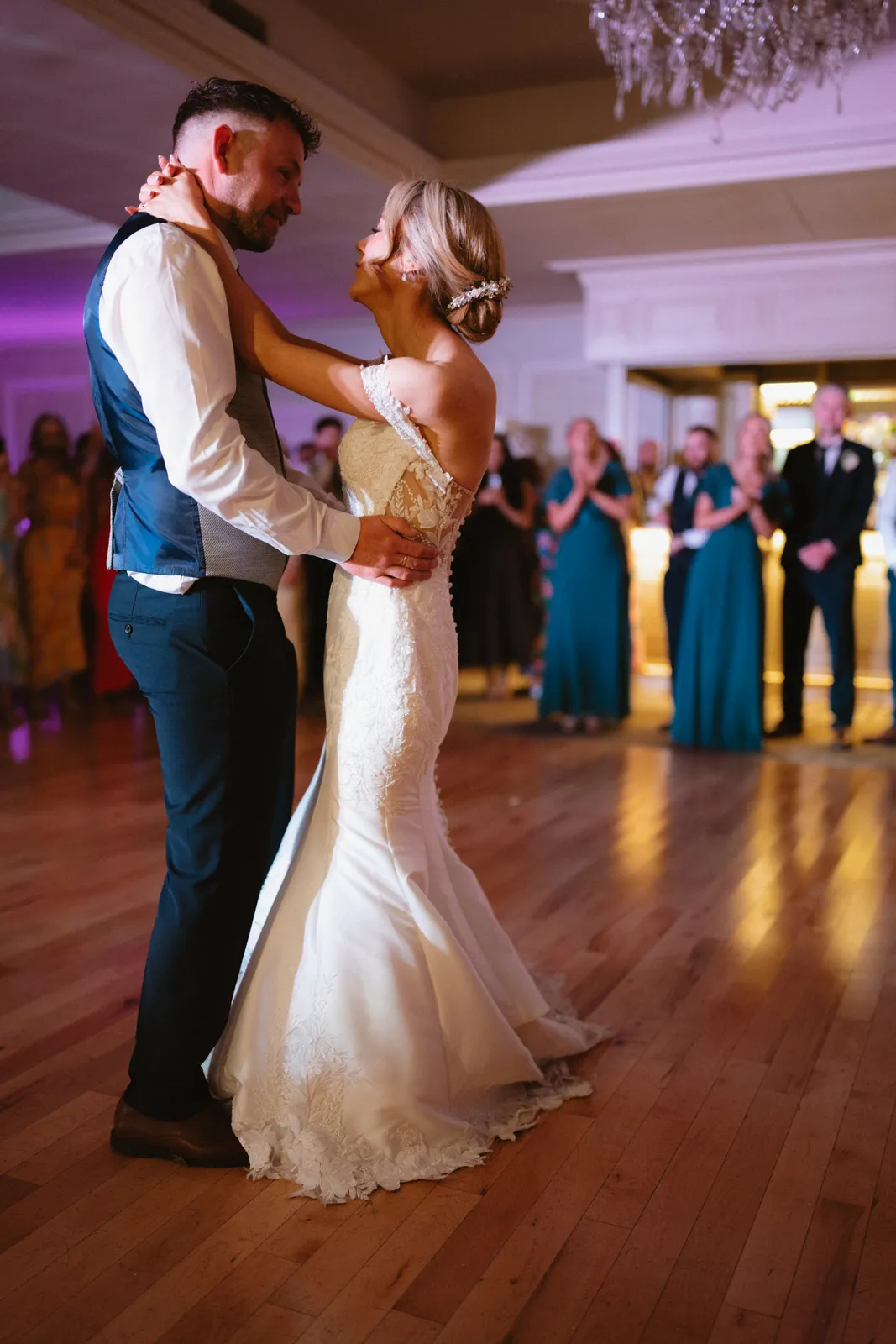 Hazel and Luke dancing together