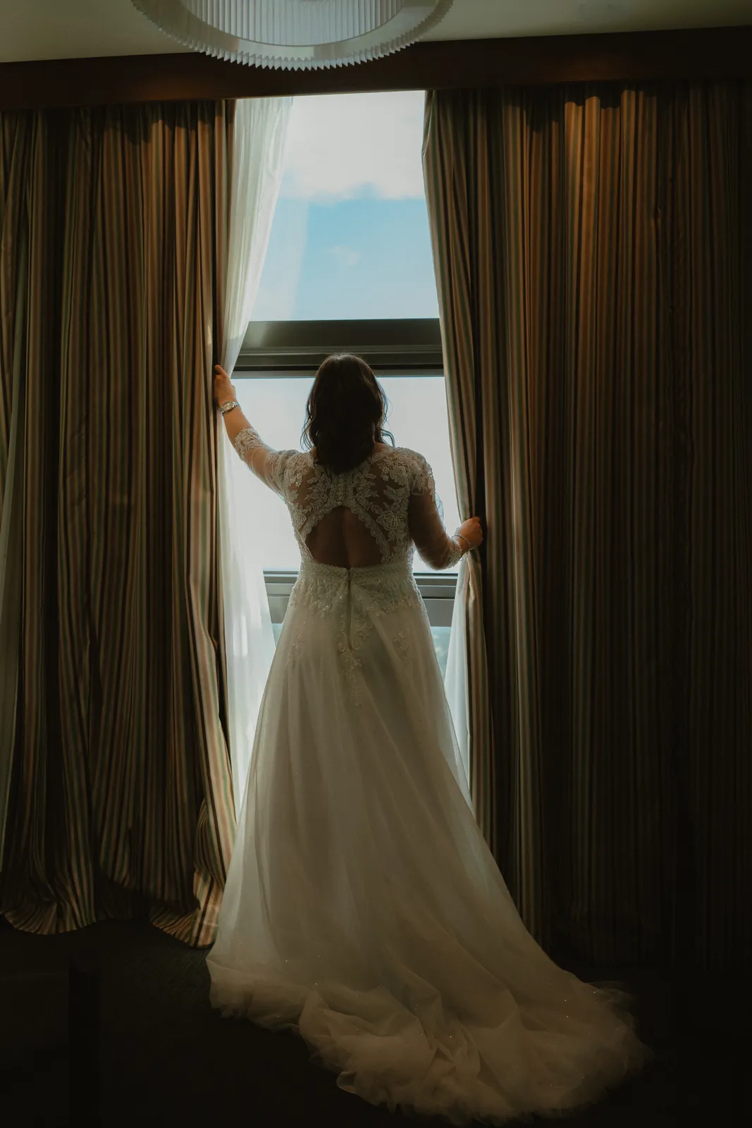 A bride at the window