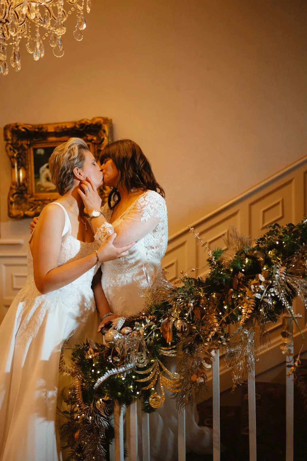 The couple on the staircase