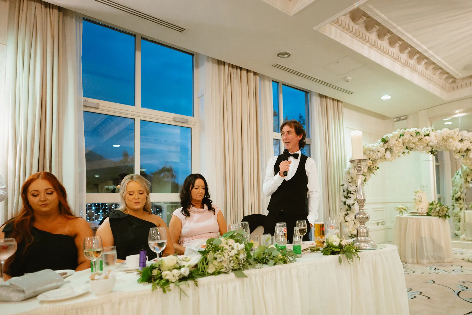 Cian speaking at the top table