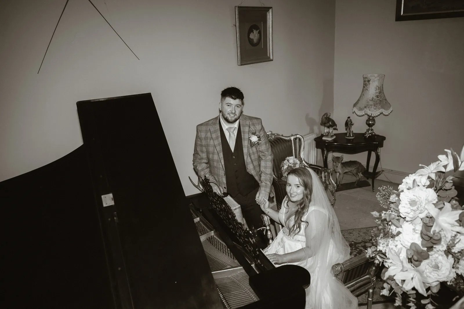 The couple at a piano