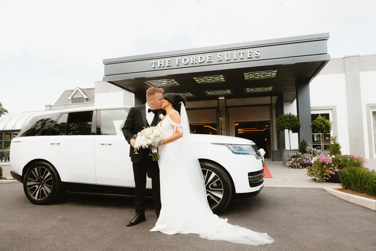 Nicola and Ciaran outside The Forde Suites
