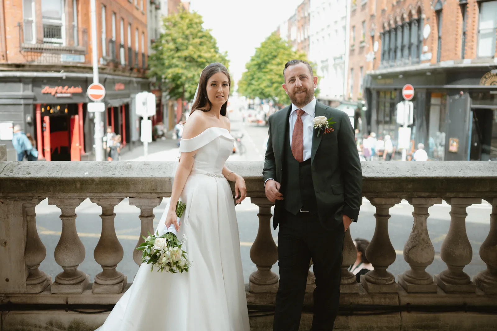 The couple on the City Hall balcony
