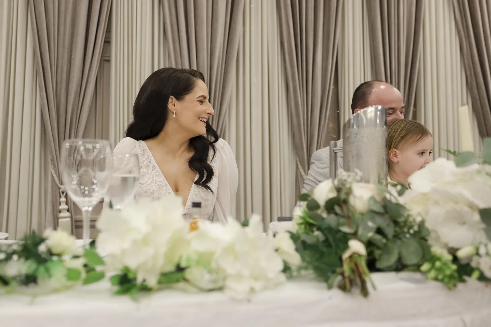 Roisin smiling during the speeches
