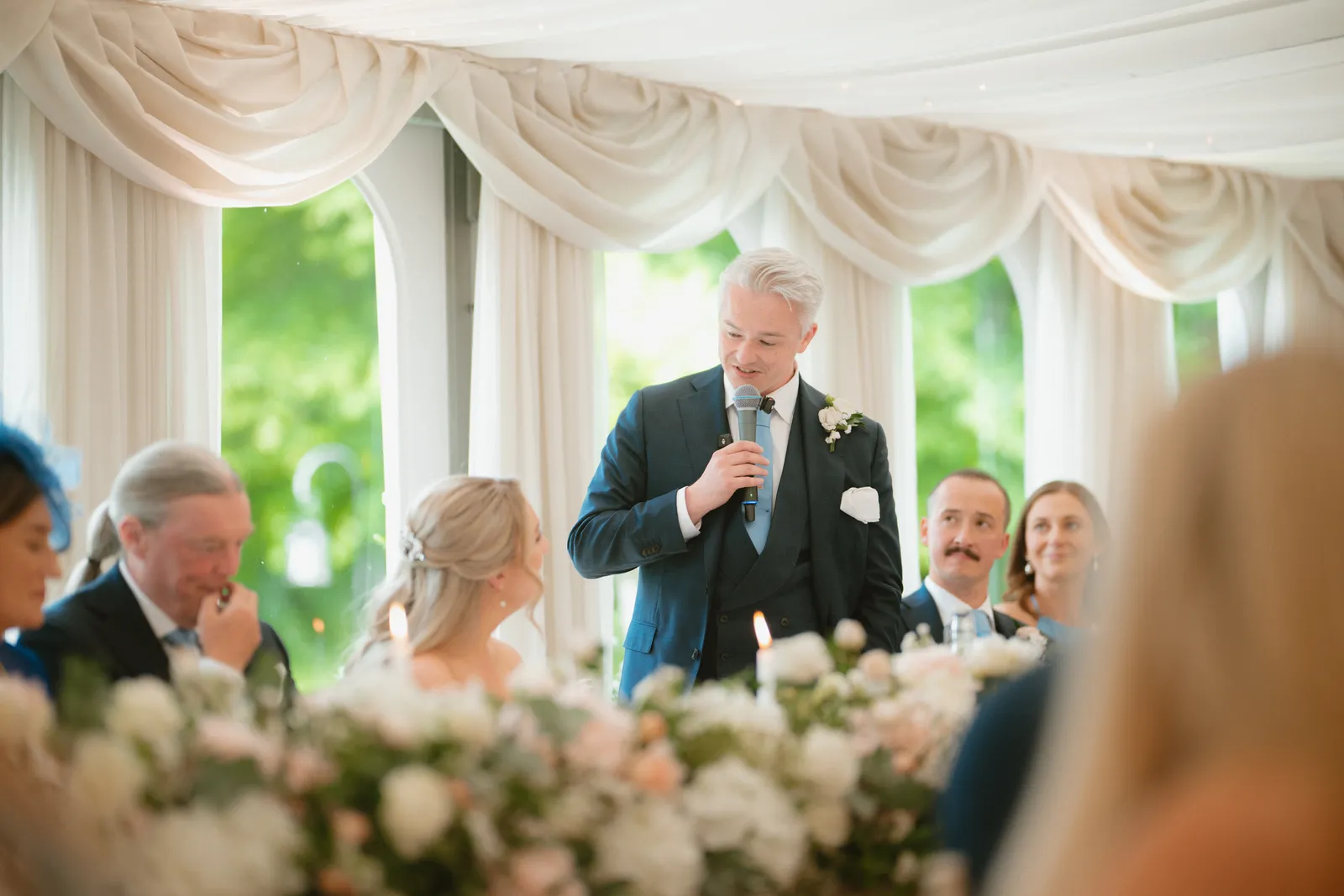 Jack speaking during the reception