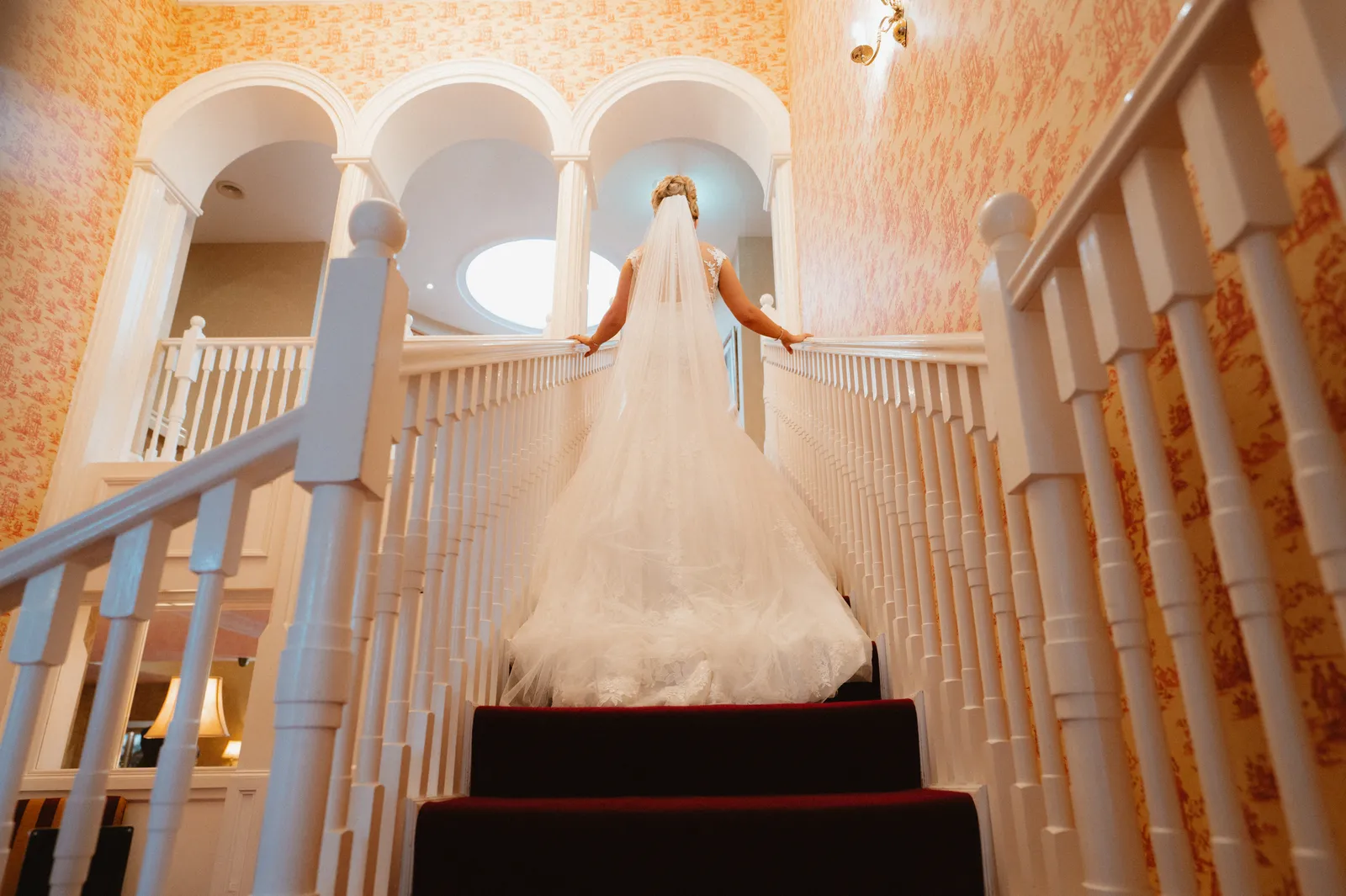 Tori on the resort staircase
