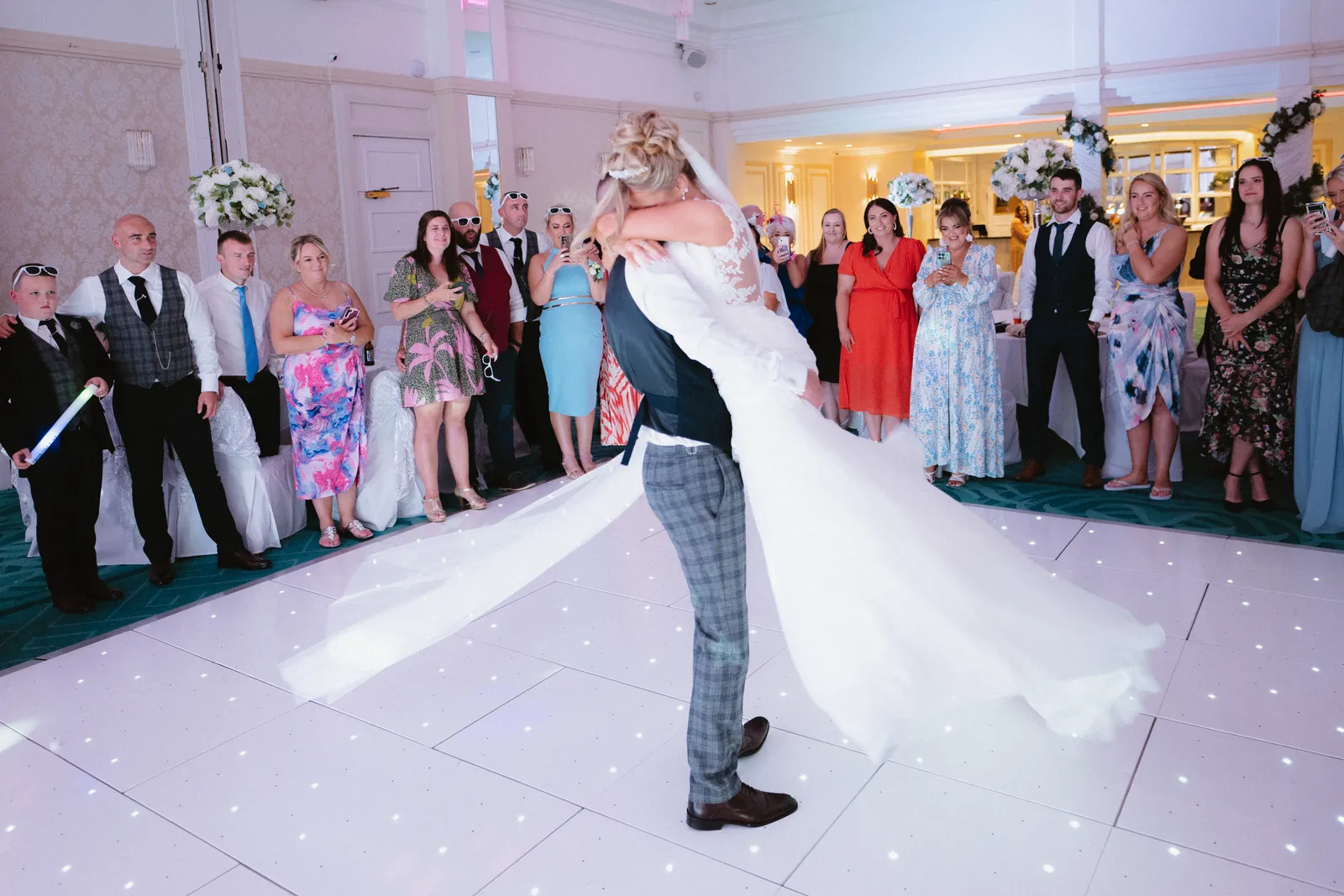 Tori’s dress turns during the dance