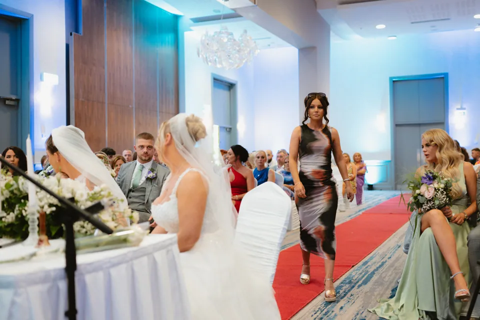 A wider view of the ceremony room